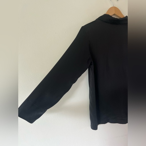 Sleeper Black Silk Satin Long Sleeve Top & Pull-On Pants Pajama Set Size Small - Picture 12 of 12